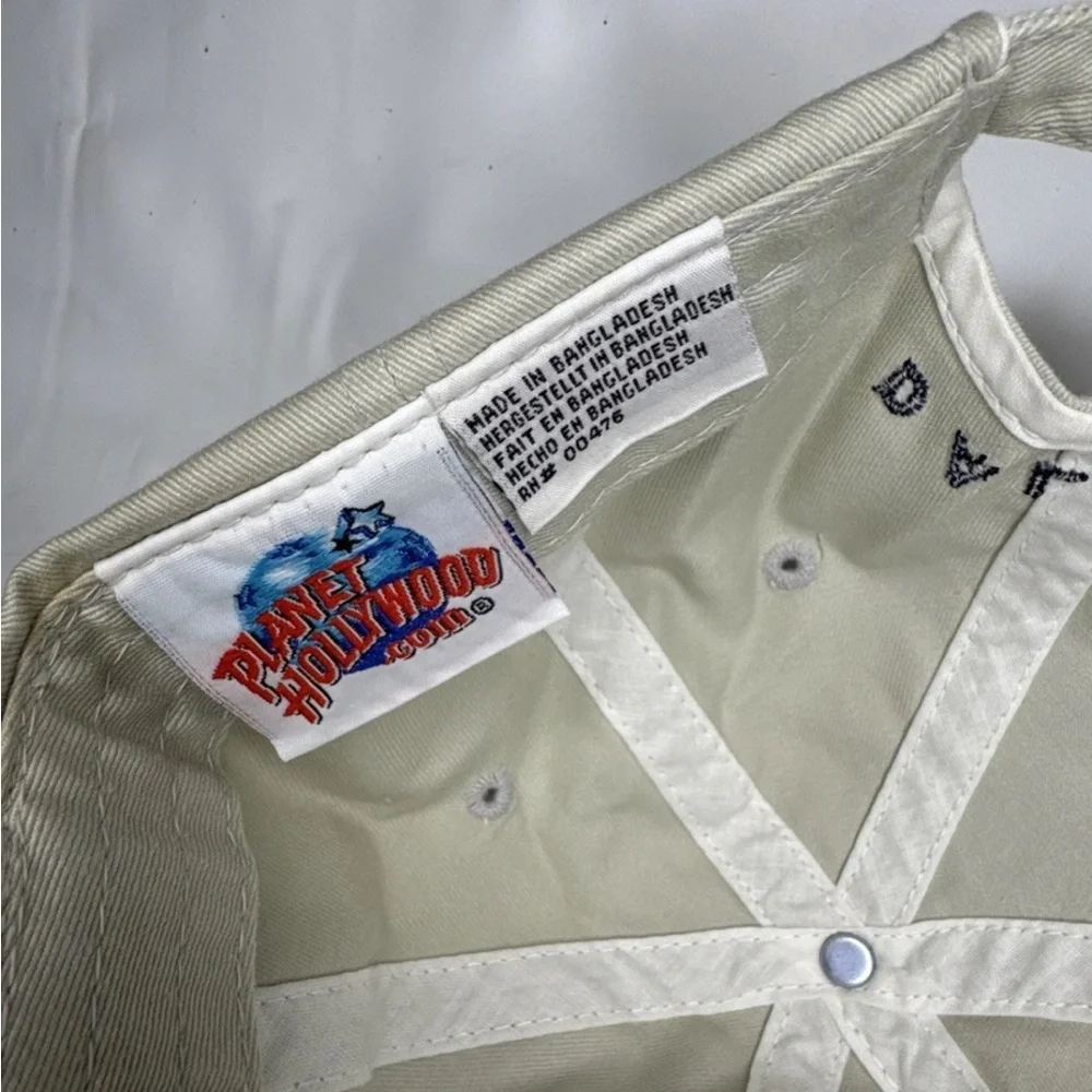 Vintage Planet Hollywood Dallas Cream Baseball Cap